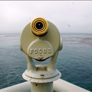 Picture Of A Short Range Telescope Out To Sea