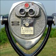 Picture Of A View Of Louisville Kentucky Through The Viewer