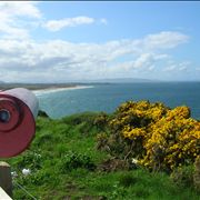 Picture Of Telescope And North Coast Of Ireland